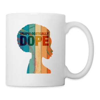 Unapologetically african american queen black - Mug - white - Right
