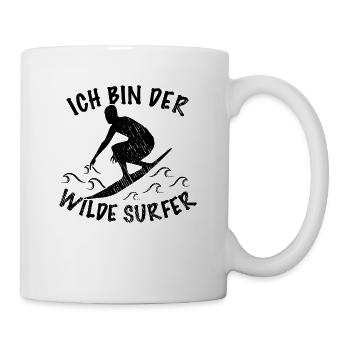 Citation de surf - Mug blanc - blanc - Droite