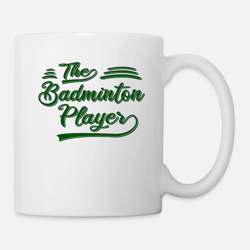 der Badminton Spieler - Tasse - Weiß