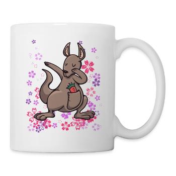 Kangaroo Australia Marsupial Girl - Mug - white - Right