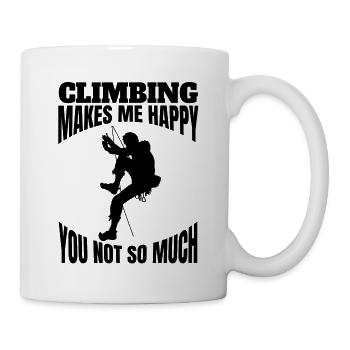 Escalade Randonnée en montagne Escalade Montagne Alpinisme - Mug blanc - blanc - Droite