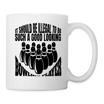 Bowling Bowler Gift Cone Bowling Boule - Mug blanc - blanc - Droite