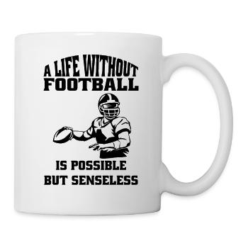 Footballtrainer Footballfan American Football - Tasse - Weiß - Rechts