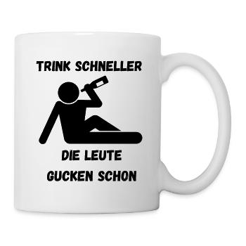 Partyspruch für Malle, Karneval ect. - Kostümidee - Tasse - Weiß - Rechts