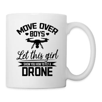 Drone Pilot Lady - Quadcopter Drone Pilot Girls - Mug blanc - blanc - Droite