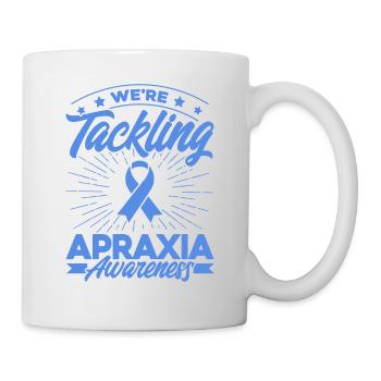 Blue Ribbon Apraxia Support Apraxia Overl - Mug - white - Right