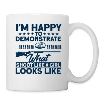 Clay Pigeon Shooting Falling Shooting Clay Pigeon Shooting - Mug - white - Right