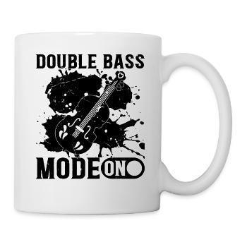 Double Bass Mode On - Contrebasse Contrebassiste - Mug blanc - blanc - Droite