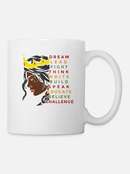 Traum Lead Fight Think Write Build Speak Educate - Tasse - Weiß