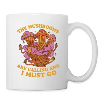 Mushrooms Unique Fungi Design for Mushroom Lovers - Tasse - Weiß - Rechts