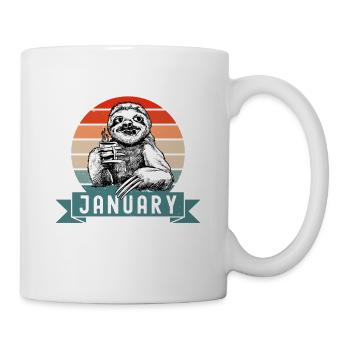 Legends Were Born In January 1965 Sloth Sloth - Mug - white - Right