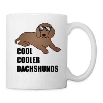 Cooler Dackel Spruch Hund Hundeliebhaber Geschenk - Tasse - Weiß - Rechts