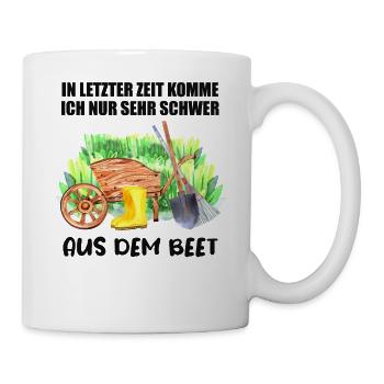 Garten Beet Lustiger Spruch Gärtner Geschenkidee - Tasse - Weiß - Rechts