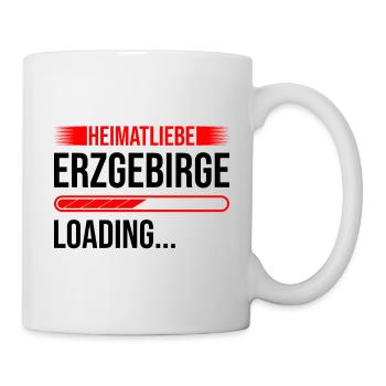 Heimatliebe Erzgebirge Ladebalken - Tasse - Weiß - Rechts