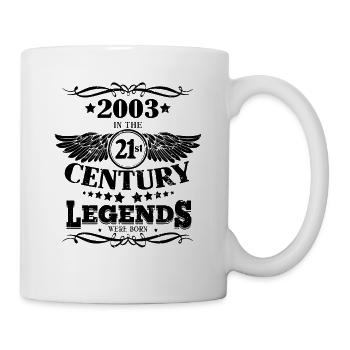 Vintage 2003 Legends ont été construits au 21ème siècle - Mug blanc - blanc - Droite