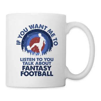 Voulez-vous que j’écoute Talk Fantasy Football? - Mug blanc - blanc - Droite