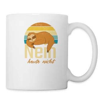 Mein Schlafshirt Nein Heute Nicht - Tasse - Weiß - Rechts