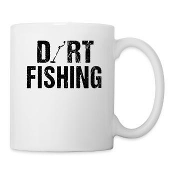 Dirt Fishing - Metal Detector detectorists - Mug - white - Right