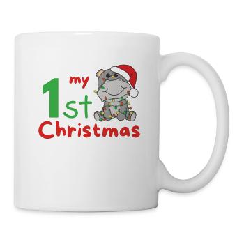 Hippo Noël Cheval mon 1er Noël - Mug blanc - blanc - Droite