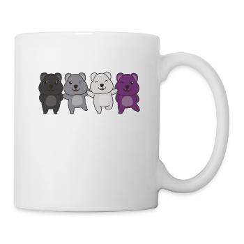 Asexual Flag Pride LGBTQ Quokka Aromantisch - Tasse - Weiß - Rechts