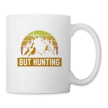 School is important, but hunting is important - Mug - white - Right