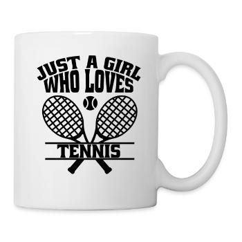 Tennis Tennis Player Woman Girls Tennis Club - Mug - white - Right