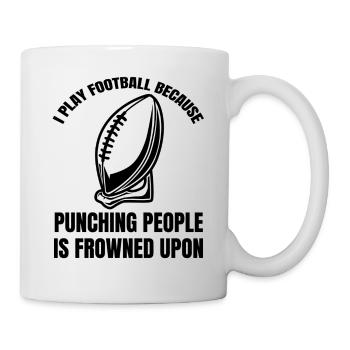 Footballtrainer Footballfan American Football - Tasse - Weiß - Rechts