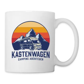 Kastenwagen Camping Abenteuer - Tasse - Weiß - Rechts
