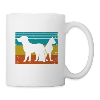 Protect Animals Retro Vintage Animal Protection - Mug - white - Right