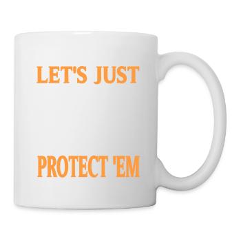 Protégeons-les rétro mignons Animal Lover Tea - Mug blanc - blanc - Droite