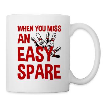 When You Miss An Easy Spare - Mug - white - Right
