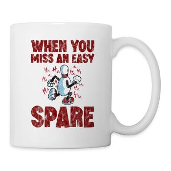 When You Miss An Easy Spare 3 - Mug - white - Right