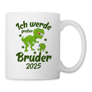 Ich Werde Großer Bruder 2025 - Tasse - Weiß - Rechts
