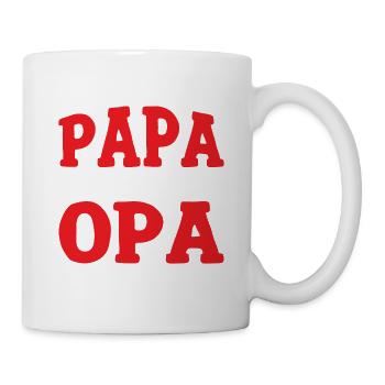 Ich Habe Zwei Titel Papa Und Opa - Tasse - Weiß - Rechts