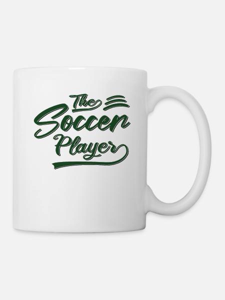 the soccer player - Tasse - Weiß