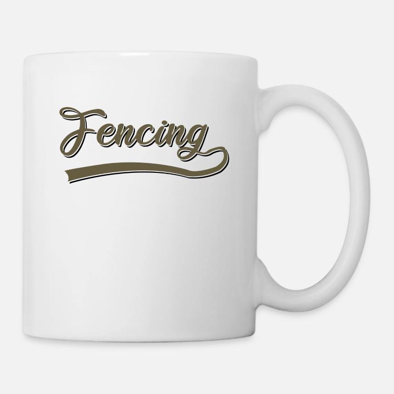 Fechten - Tasse - Weiß