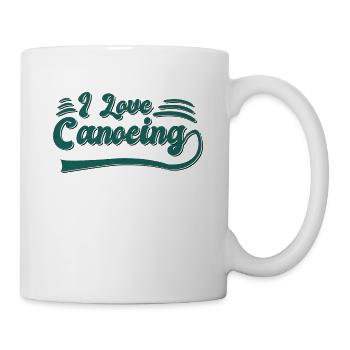 Ich liebe Kanusport - Tasse - Weiß - Rechts