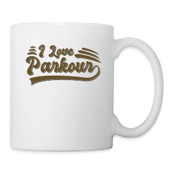 Ich liebe Parkour - Tasse - Weiß - Rechts