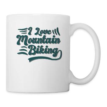 J’adore le VTT - Mug blanc - blanc - Droite