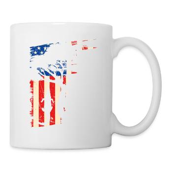 Alligator Hunter American Flag Graphic, Gator - Tasse - Weiß - Rechts