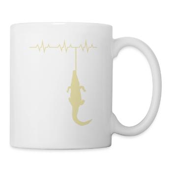Alligator Hunter Heartbeat, Gator Hunting - Tasse - Weiß - Rechts
