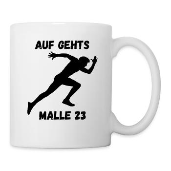 Auf nach Mallorca! Für Malle Fans - Partydesign! - Tasse - Weiß - Rechts