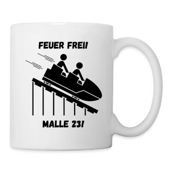 Auf nach Mallorca! Für Malle Fans - Partydesign! - Tasse - Weiß - Rechts