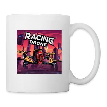 Drone Racing Drone Renn Drohne FPV - Mug - white - Right