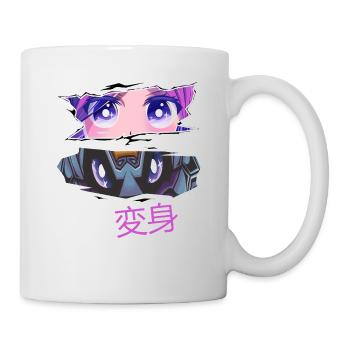 Transformation de l’anime du bien au mal - Mug blanc - blanc - Droite