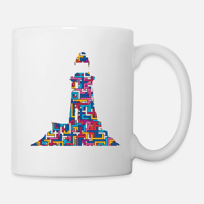 Leuchtturm Leucht Turm - Tasse - Weiß