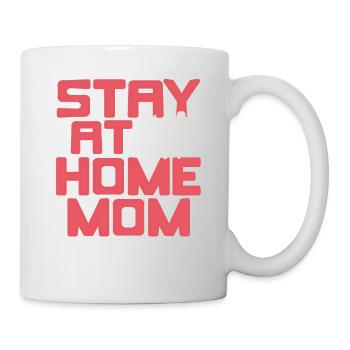 Stay At Home MOM I Was Born To Be One Retro Funny - Tasse - Weiß - Rechts
