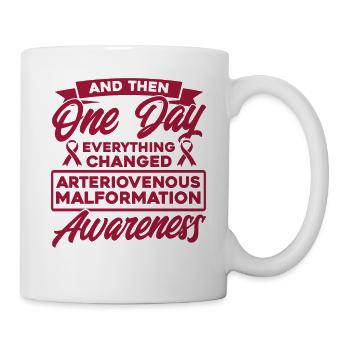 Malformation artérioveineuse de soutien artériove - Mug blanc - blanc - Droite