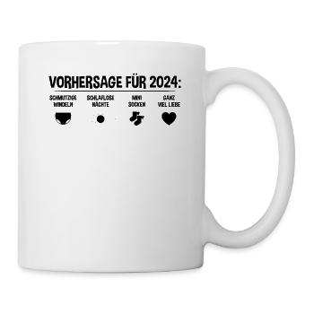 Zukünftige Mutter Zukünftiger Vater 2024 - Tasse - Weiß - Rechts