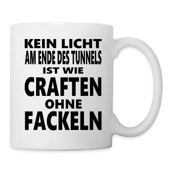 Kein Licht am Ende des Tunnels Craften Gaming Nerd - Tasse - Weiß - Rechts